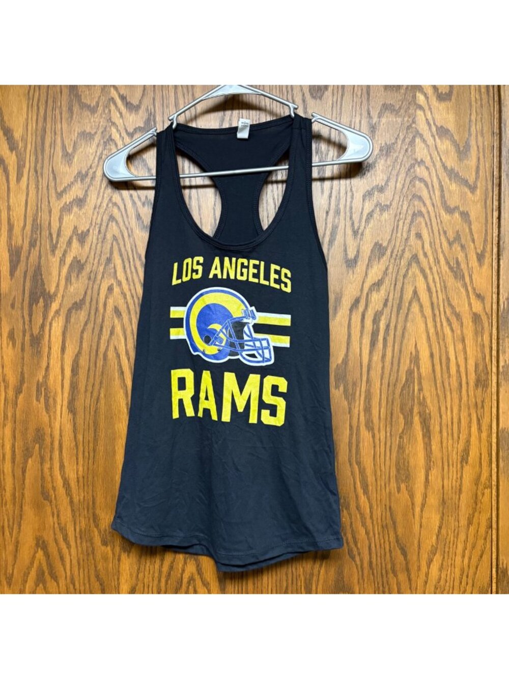 Los Angeles Rams Racerback Tank Top Size XS Black Ideal T Next Level